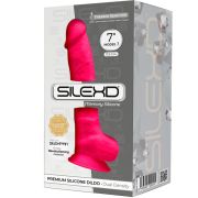 SILEXD – MODELO 1 PENE REALISTICO SILICONA PREMIUM SILEXPAN FUCSIA 17.5 CM