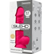 SILEXD – MODELO 1 PENE REALISTICO SILICONA PREMIUM SILEXPAN FUCSIA 21.5 CM