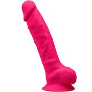 SILEXD – MODELO 1 PENE REALISTICO SILICONA PREMIUM SILEXPAN FUCSIA 23 CM