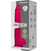 SILEXD – MODELO 1 PENE REALISTICO SILICONA PREMIUM SILEXPAN FUCSIA 38 CM