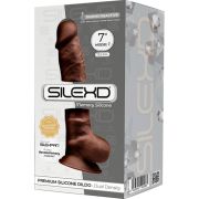 SILEXD – MODELO 1 PENE REALISTICO SILICONA PREMIUM SILEXPAN MARRON 17.5 CM