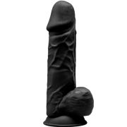 SILEXD – MODELO 1 PENE REALISTICO SILICONA PREMIUM SILEXPAN NEGRO 21.5 CM