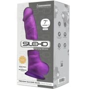 SILEXD – MODELO 1 PENE REALISTICO SILICONA PREMIUM SILEXPAN VIOLETA 17.5 CM