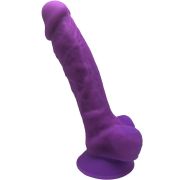 SILEXD – MODELO 1 PENE REALISTICO SILICONA PREMIUM SILEXPAN VIOLETA 17.5 CM