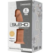 SILEXD – MODELO 2 PENE REALISTICO SILICONA PREMIUM SILEXPAN CARAMELO 15.4 CM