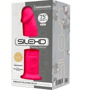 SILEXD – MODELO 2 PENE REALISTICO SILICONA PREMIUM SILEXPAN FUCSIA 19 CM