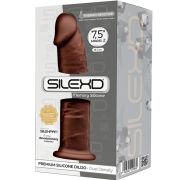 SILEXD – MODELO 2 PENE REALISTICO SILICONA PREMIUM SILEXPAN MARRON 19 CM