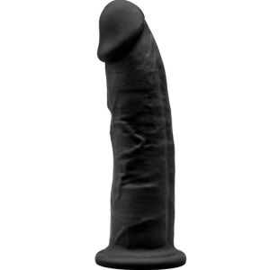 SILEXD – MODELO 2 PENE REALISTICO SILICONA PREMIUM SILEXPAN NEGRO 15 CM