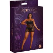 MOONLIGHT – MODELO 10 VESTIDO REJILLA NEGRO TALLA UNICA / PLUS SIZE