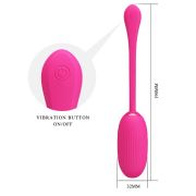 PRETTY LOVE – DOREEN HUEVO VIBRADOR RECARGABLE MAGENTA CONTROL REMOTO