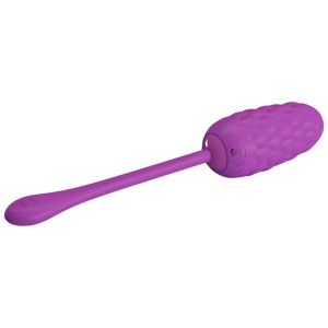 PRETTY LOVE – HUEVO VIBRADOR CON TEXTURA MARINA RECARGABLE MORADO