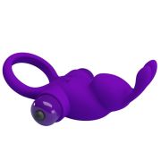 PRETTY LOVE – ANILLO VIBRADOR I CONEJO PARA PENE MORADO