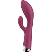 SATISFYER – SPINNING RABBIT 1 ESTIMULACION CLITORIS Y PUNTO G ROJO