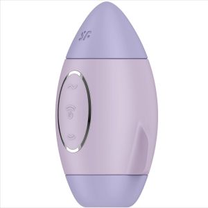 SATISFYER – MISSION CONTROL LILA VIBRADOR PEQUEÑO DE DOBLE IMPULSO