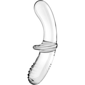 SATISFYER – DOUBLE CRYSTAL DILDO TRANSPARENTE