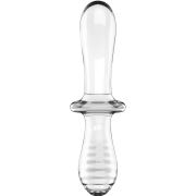 SATISFYER – DOUBLE CRYSTAL DILDO TRANSPARENTE