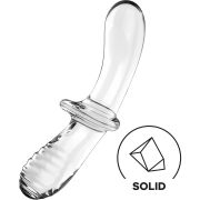 SATISFYER – DOUBLE CRYSTAL DILDO TRANSPARENTE