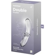 SATISFYER – DOUBLE CRYSTAL DILDO TRANSPARENTE