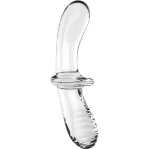 SATISFYER – DOUBLE CRYSTAL DILDO TRANSPARENTE