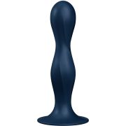 SATISFYER – DOUBLE BALL-R DILDO SILICONA GRANATE