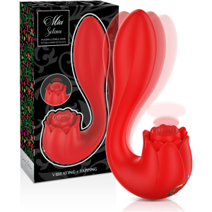 MIA – SELENA ESTIMULADOR VIBRATING + TAPPING ROJO