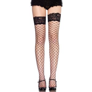 LEG AVENUE – MEDIAS DE RED  ENCAJE NEGRO