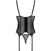 PASSION – MARINA CORSET  TANGA NEGRO S/M