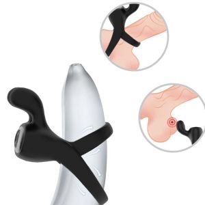 ARMONY – ANILLO VIBRADOR RABBIT NEGRO