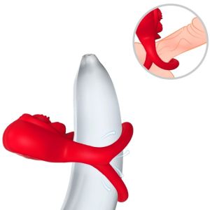 ARMONY – ANILLO VIBRADOR CORAZÓN ROJO