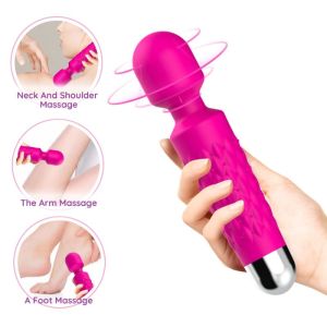 ARMONY – POSTMAN MASAJEADOR  VIBRADOR CABEZA FLEXIBLE FUCSIA