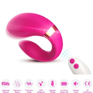 ARMONY – CRESCENT VIBRADOR PAREJA CONTROL REMOTO FUCSIA