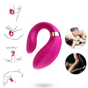 ARMONY – CRESCENT VIBRADOR PAREJA CONTROL REMOTO FUCSIA