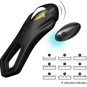 ARMONY – ROADSTER ANILLO VIBRADOR DOBLE CONTROL REMOTO NEGRO