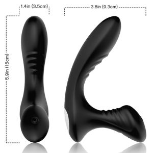 ARMONY – STORM VIBRADOR ANAL PROSTATA  PLUG CONTROL REMOTO NEGRO