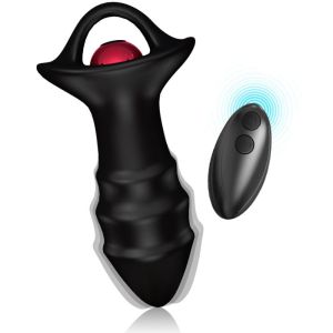 ARMONY – KYLIN DEDAL VIBRADOR  PLUG ANAL CONTROL REMOTO NEGRO