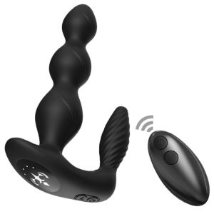 ARMONY – MANFUN VIBRADOR  ESTIMULADOR PLUG ANAL CONTROL REMOTO NEGRO