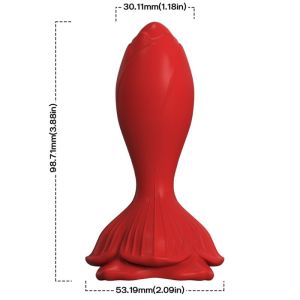 ARMONY – ROSA VIBRADOR  PLUG ANAL PEQUEÑO CONTROL REMOTO ROJO