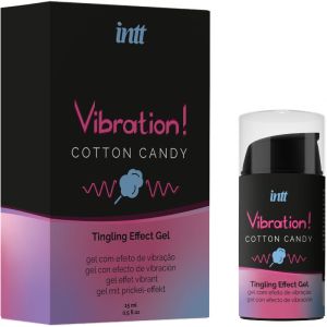 INTT – GEL EFECTO VIBRADOR UNISEX ALGODON DE AZUCAR 15 ML