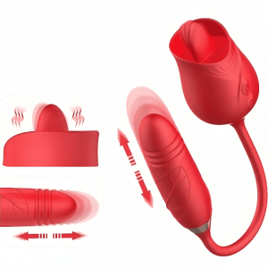 ARMONY – DELIGHT FLOWER VIBRADOR  THRUSTING CON LENGUA ROJO