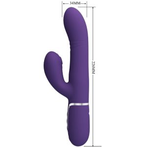 PRETTY LOVE – VIBRADOR PUNTO G MULTIFUNCIÓN MORADO