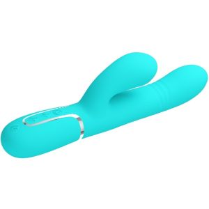 PRETTY LOVE – VIBRADOR PUNTO G MULTIFUNCIÓN VERDE AGUA