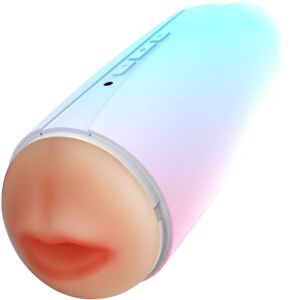 ARMONY – MASTURBADOR VIBRADOR DOBLE VAGINA  BOCA RAINBOW