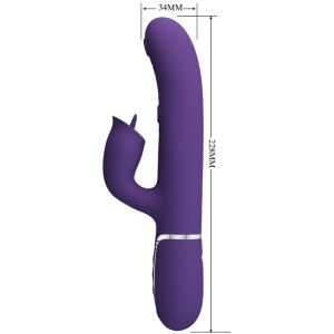 PRETTY LOVE – VIBRADOR RABBIT CON LICKING MORADO