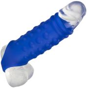 CALEXOTICS – ADMIRAL BEADED FUNDA PENE SILICONA LÍQUIDA AZUL