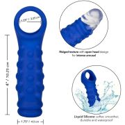 CALEXOTICS – ADMIRAL BEADED FUNDA PENE SILICONA LÍQUIDA AZUL