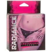 CALEXOTICS – RADIANCE TANGA SIN ENTREPIERNA PEDRERÍA TALLA GRANDE