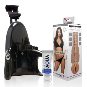 FLESHLIGHT – ELIZA IBARRA VAGINA + UNIVERSAL LAUNCH + LUBRICANTE AQUA QUALITY 50 ML