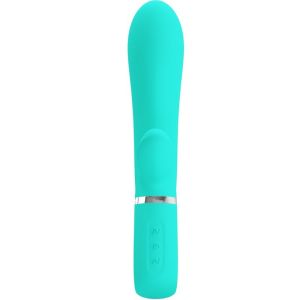 PRETTY LOVE – THOMAS VIBRADOR PUNTO G MULTIFUNCIÓN VERDE AGUA