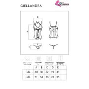 LIVCO CORSETTI FASHION – GIELLANDRA FOR THE SENSES COLLECTION CORSET + PANTY NEGRO