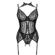 LIVCO CORSETTI FASHION – GIELLANDRA FOR THE SENSES COLLECTION CORSET + PANTY NEGRO